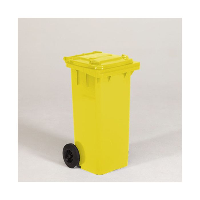 CONTENTOR 140 L AMARELO C/ RODAS